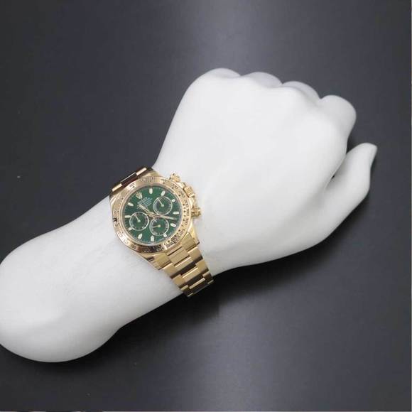 Rolex Daytona 116508 Random Number Roulette Chronograph Men's Watch Green Dia... - Picture 4 of 8